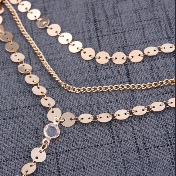 ✨Gold Layered Choker Necklace NWOT✨ - Picture 3 of 6